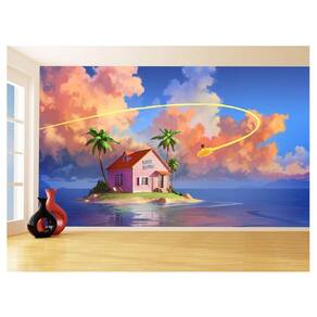 Papel De Parede 3D Dragon Ball Goku Vegeta Anime 3,5M Dbz23