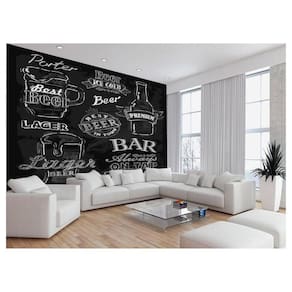 Papel De Parede Estilo Lousa Bebdias Bar Drink 3,5M Lcb16