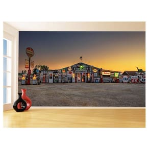 Papel De Parede 3D Cidade Antiga Vintage Retrô 3,5M Cda78