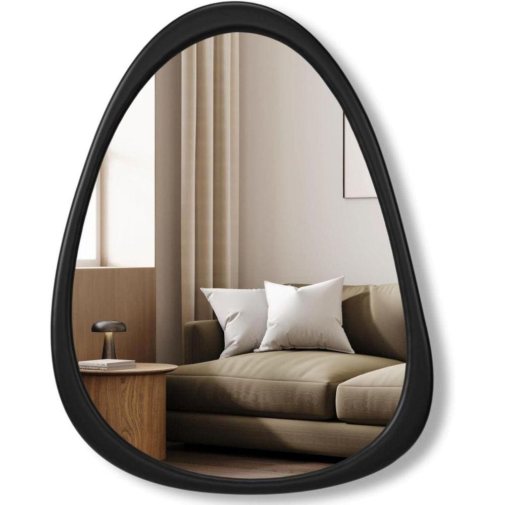 Espelho Emoldurado Gringa Preto G 120X90Cm Orgânico