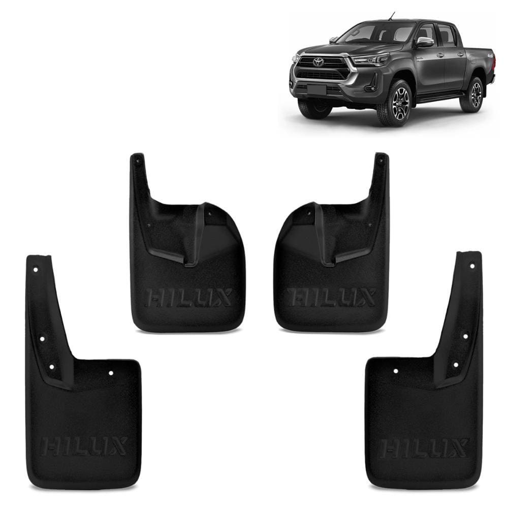 Kit Apara Barro Lameira Hilux 2016 a 2023 Protetor Flap
