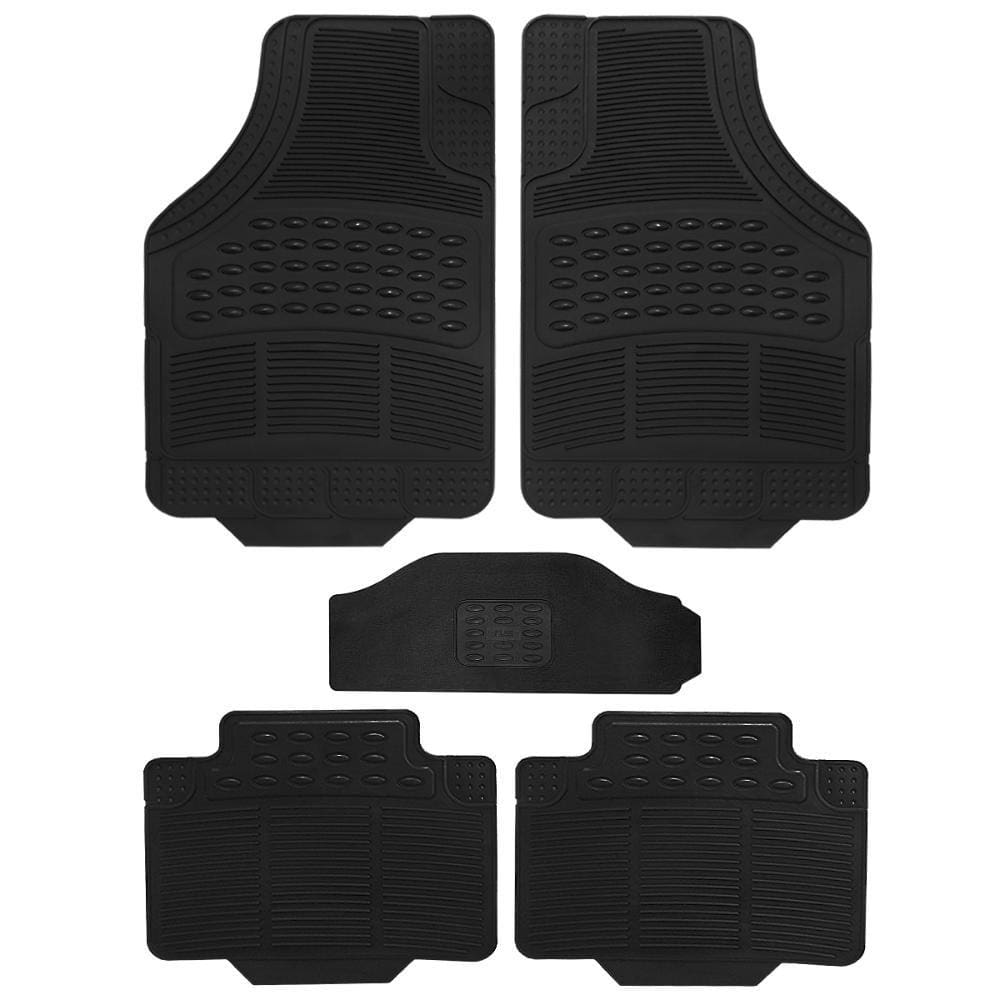 Jogo Tapete Borracha Automotivo Modelo G Tunel Universal Pto