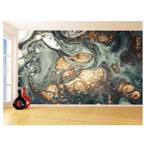 Papel De Parede 3D Estilo Marmore Tintas Cores 3,5M Mbr93