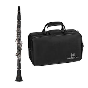Clarinete Michael Wclm 30n Com Chaves Niquelada Com Case