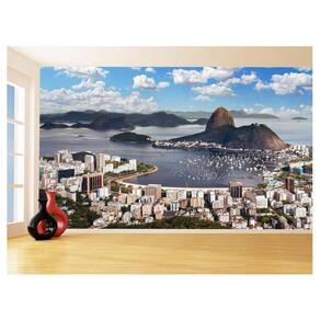 Papel De Parede Cidade Rio De Janeiro Céu Sol 3,5M Ncd327