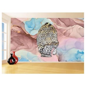 Papel De Parede 3D Animais Pop Art Onça Pintada 3,5M Pxa75