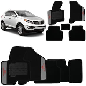 Tapete Carpete Kia Sportage 2012 2015 Pto Bordado 5 Peças