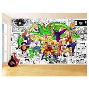 Papel De Parede Dragon Ball Goku Vegeta Anime 3,5M Dbz211