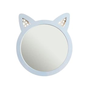 Espelho Decorativo Infantil Branco Raposa 43x44cm