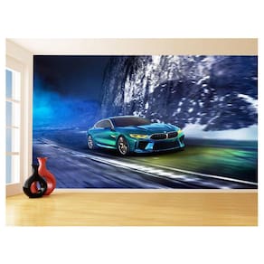 Papel De Parede 3D Carro Bmw M5 M4 Serie Sport 3,5M Car28