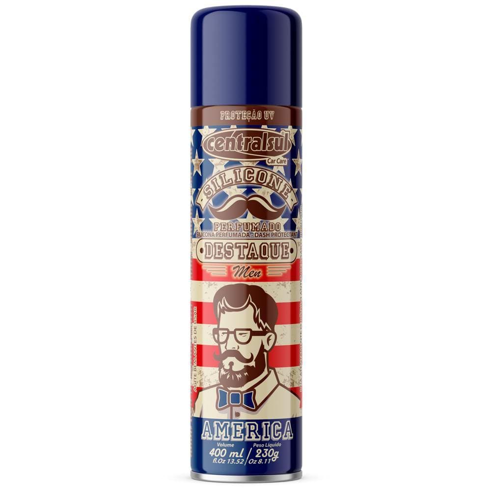Silicone Spray Aerossol Men America 400ml Central Sul 153257