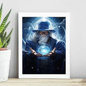 Quadro Arquétipo Do Mago 33X24Cm - Com Vidro