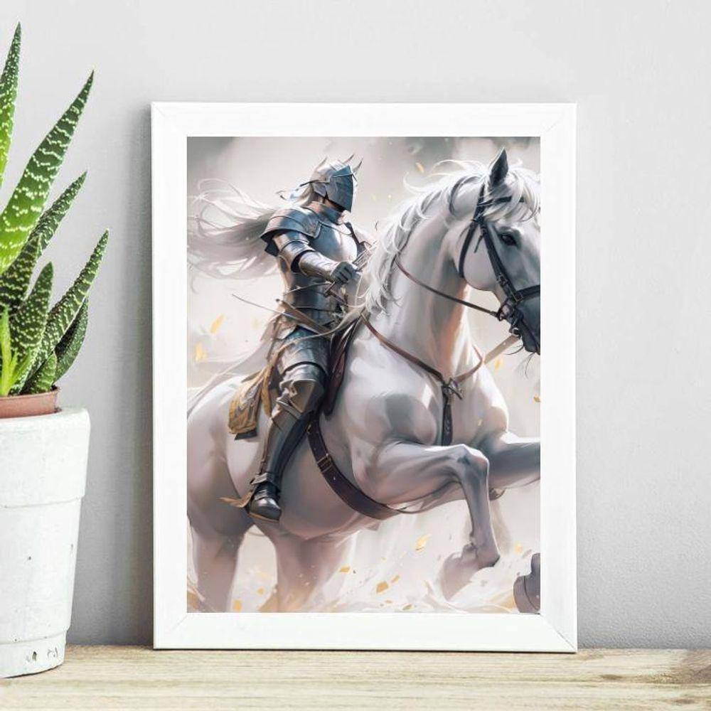 Quadro Cavalheiros Do Apocalipse 24X18Cm - Com Vidro