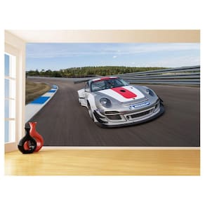 Papel De Parede 3D Carro Porsche 911 Gt3 Pista 3,5M Car319
