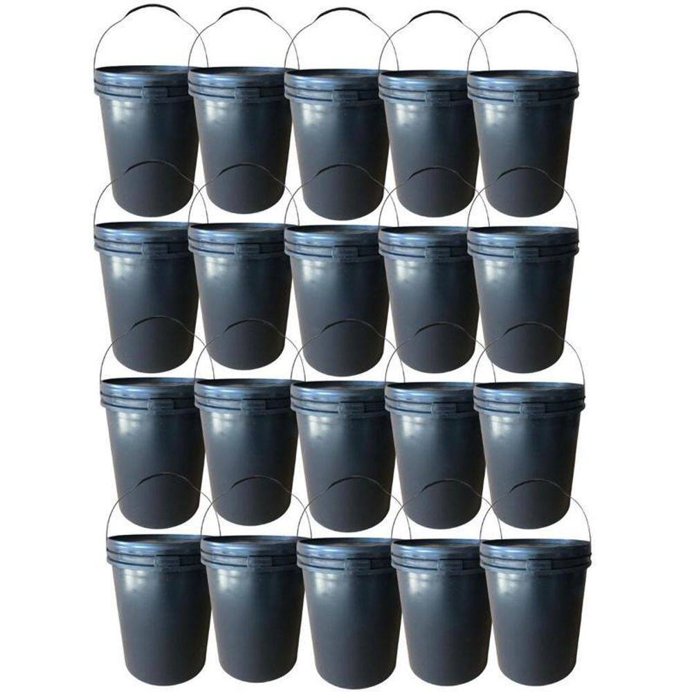 Balde 20L Para Oleo Com Tampa - 20 Pçs