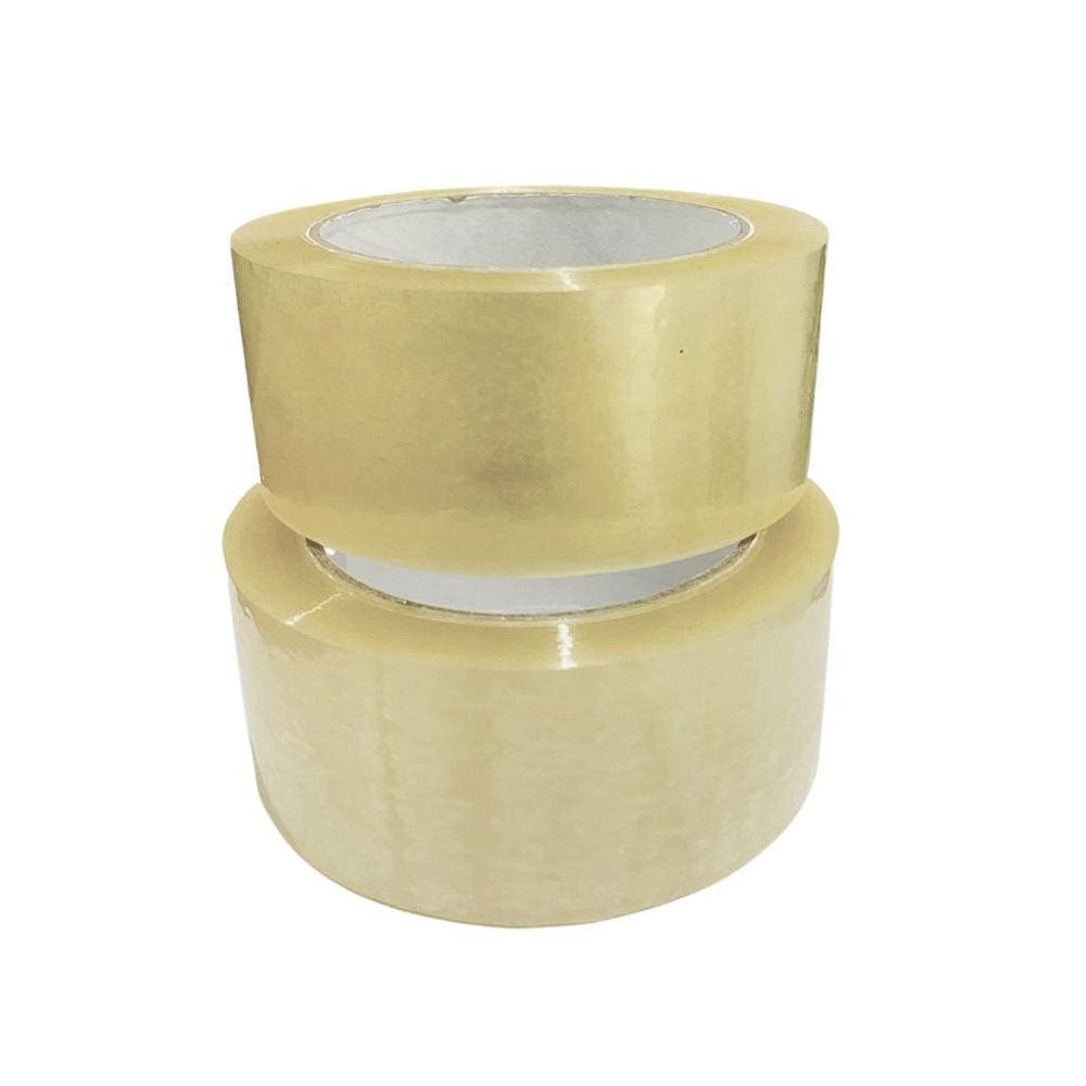 10 Fita Adesiva Transparente - 45Cm X 100 Metros