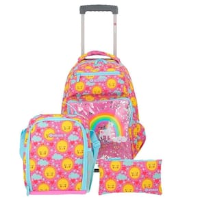 Kit Escolar Xtrem 3 Peças Run Pack 395 Unicórnio Rosa