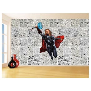 Papel De Parede 3D Heróis Página Quadrinhos Hq 3,5M Nhma131