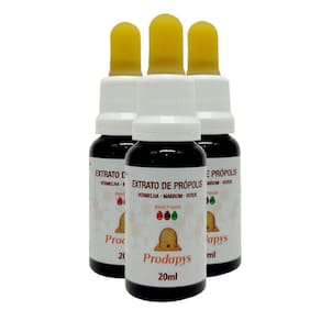 Extrato De Própolis-Blend Vermelha, Marrom E Verde Kit Com 3