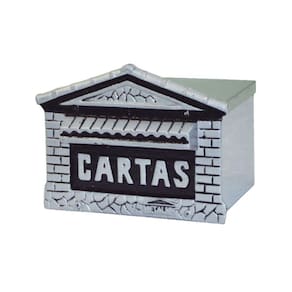 Caixa de Correio Para Cartas Francesa Inox Detras 15x21x12cm