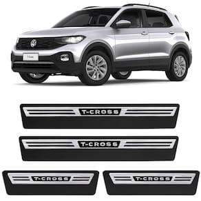 Jogo Soleira T-Cross 2019 a 2023 Premium Escovada 4 Portas