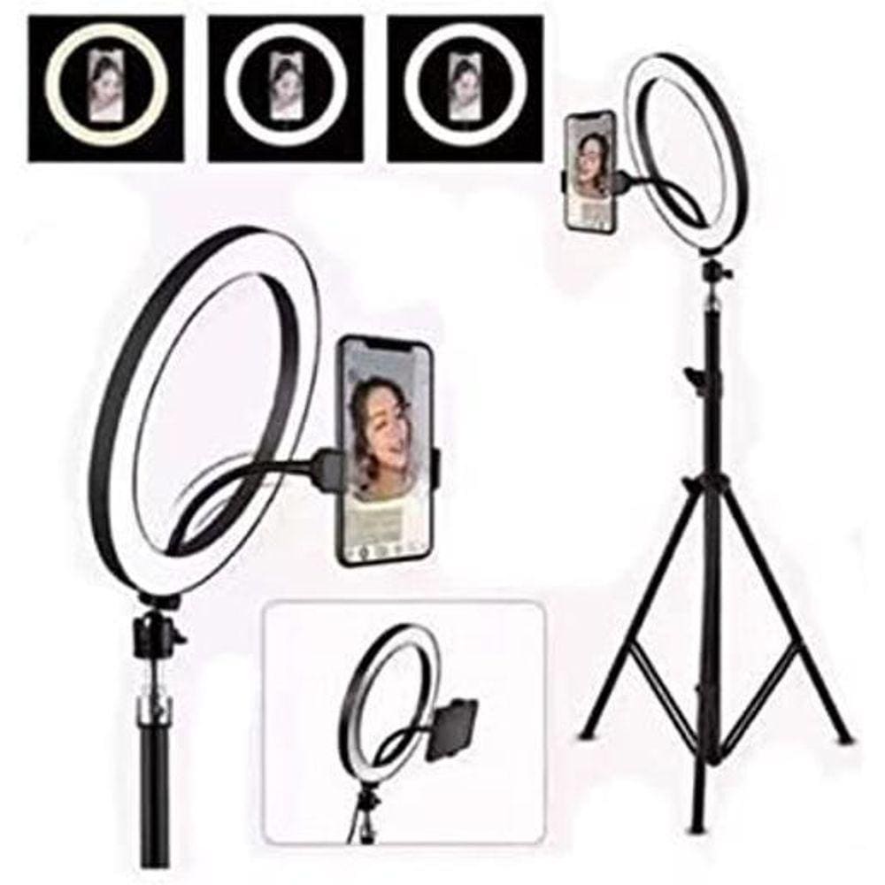 Ring Light 12 Polegadas 32Cm Com Mini Suporte E Tripe 2.1M .