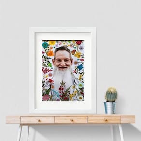 Quadro Padrinho Sebastião - 60X48Cm - Com Vidro