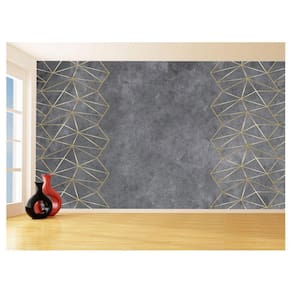 Papel De Parede 3D Concreto Queimado Risco Bege 3,5M Kkt113