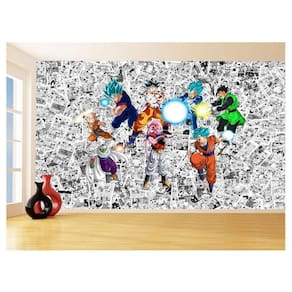 Papel De Parede Dragon Ball Goku Vegeta Anime 3,5M Dbz145