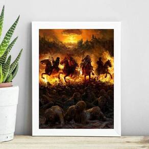 Quadro Os Quatro Cavalheiros Do Apocalipse 45X34Cm