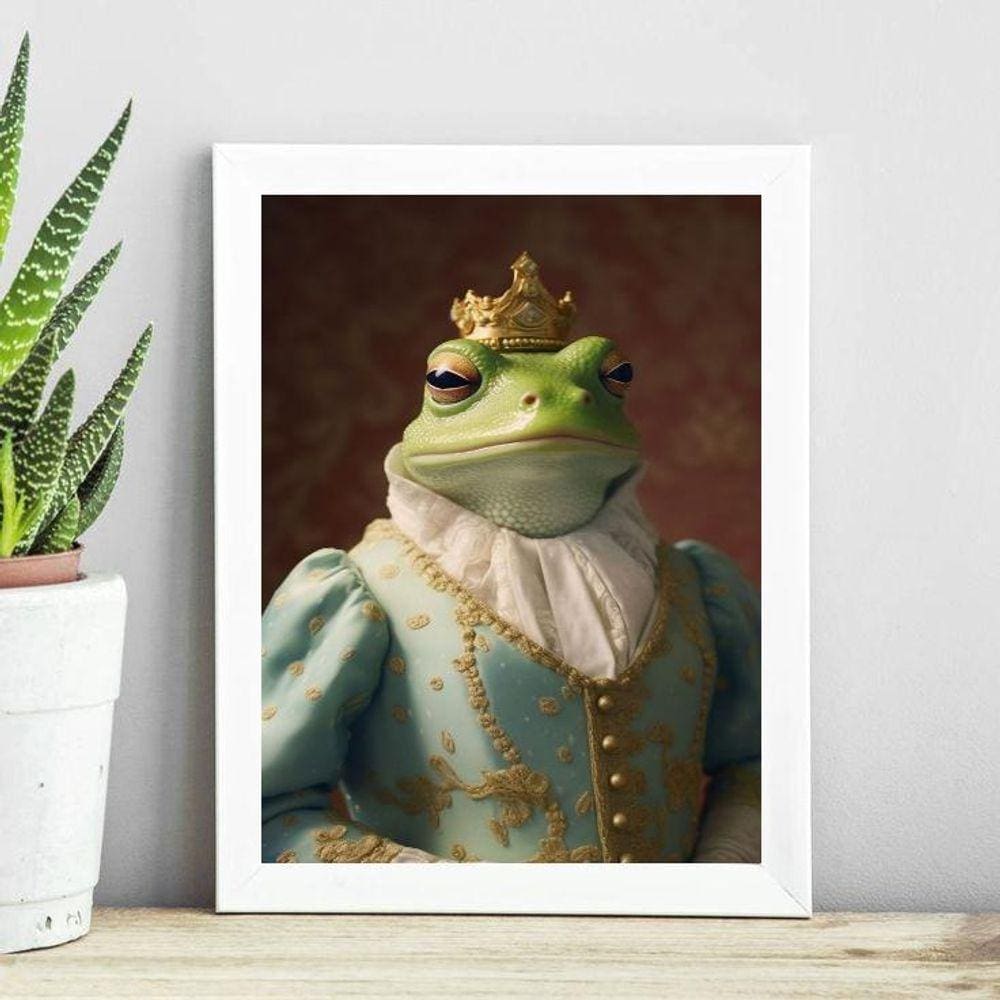 Quadro Decorativo Senhora Perereca 24X18Cm