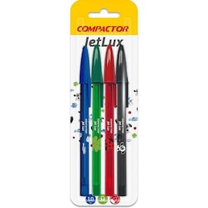 Caneta Esferográfica Jet Lux Ii 4 Cores