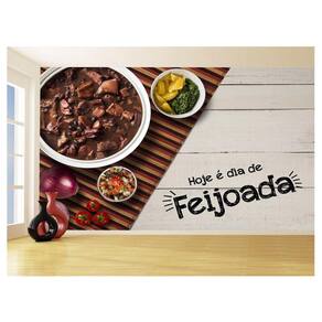 Papel De Parede Alimentos Feijoada Prato Arroz 3,5M Al320