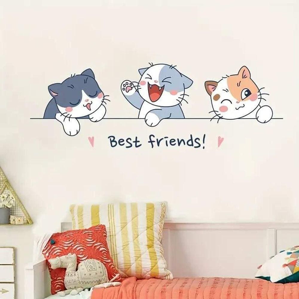 Adesivo De Parede Melhorers Amigos