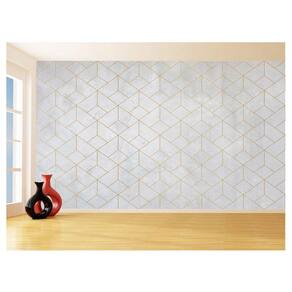 Papel De Parede 3D Concreto Queimado Risco Bege 3,5M Kkt133
