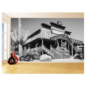 Papel De Parede 3D Cidade Antiga Vintage Retrô 3,5M Cda82