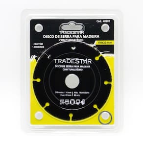 Disco De Corte Tungstênio Para Madeira - 110x20mm