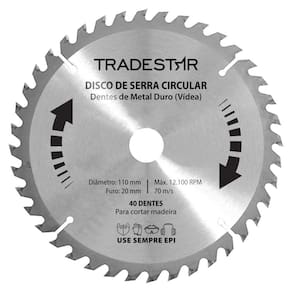 Disco Lamina Serra Circular P- Madeira 110x20mm Makita 40 Dentes