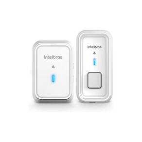 Campainha Sem Fio Residencial Com Bateria Intelbras Branca