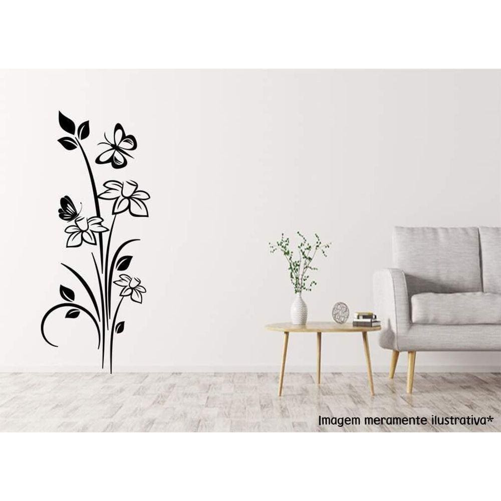 Adesivo De Parede Floral
