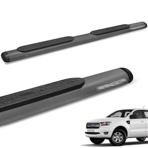 Estribo Lateral Ranger CD 2013 A 2024 Oval Tubolar Onix Grafite