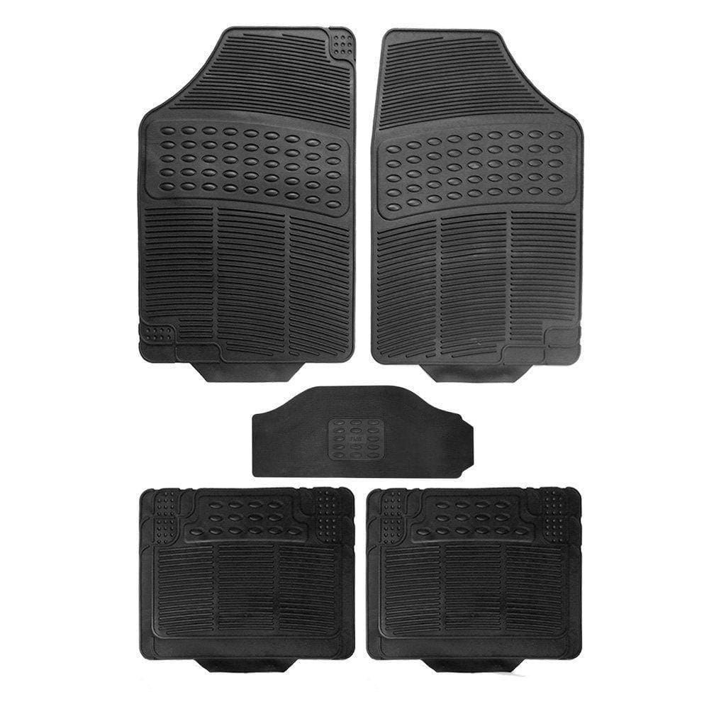 Jogo Tapete Borracha Automotivo Modelo C Tunel Universal Pto