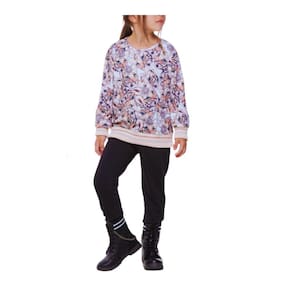 Conjunto Legging Jeans + Blusa Onça Munlie Fem
