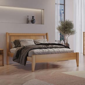 Cama de Casal 160cm Florença Amêndoa Mel