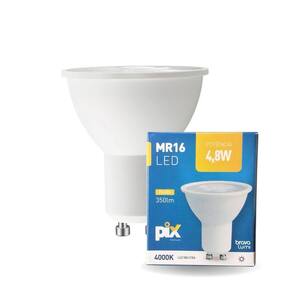 Lâmpada Led Pix Dicroica Mr16 4,8w Bivolt 4000k Luz Neutra