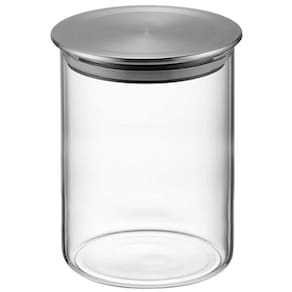 Pote Vidro Tampa Hermética Borossilicato E Inox 550Ml Lyor