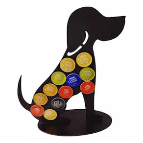 Porta Capsulas De Café Dolce Gusto Madeira Cachorro Mdf Cor Preto