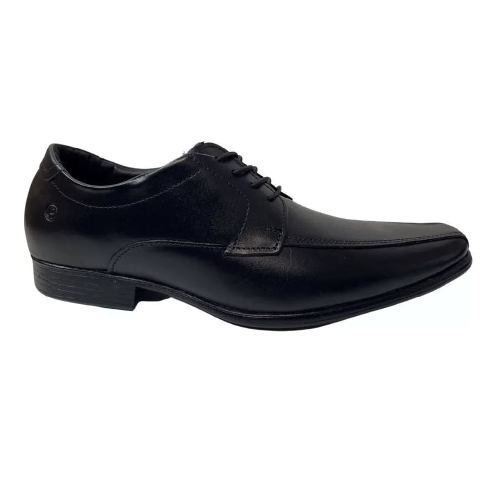 Sapato Social Masculino Pegada Couro Preto Elástico Amortech