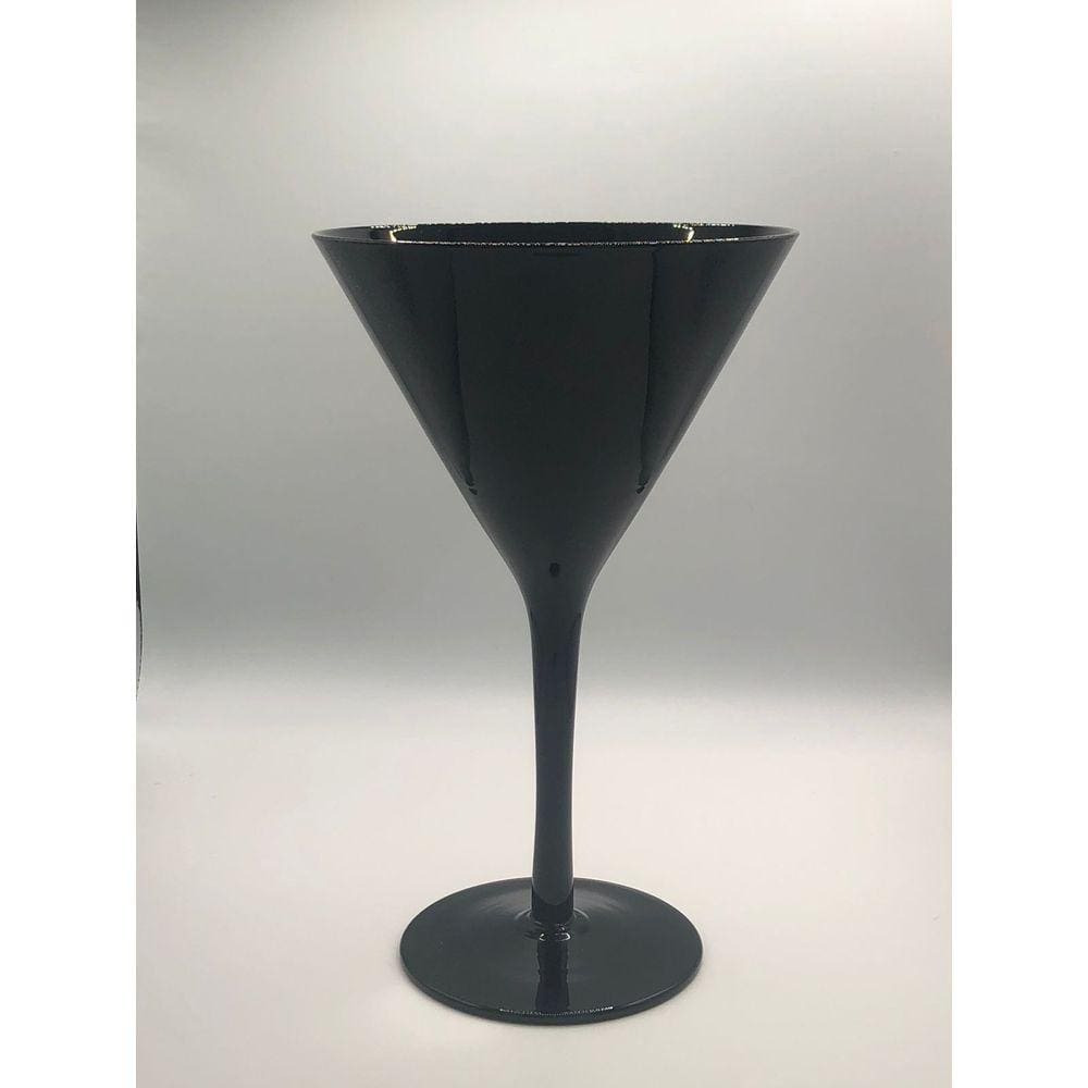 Unidade Taça martini vidro preto 330ml