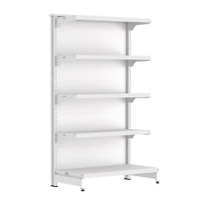 Gondola Ponta 170 FIT Branco 5 Bandeja Sp Etiqueta
